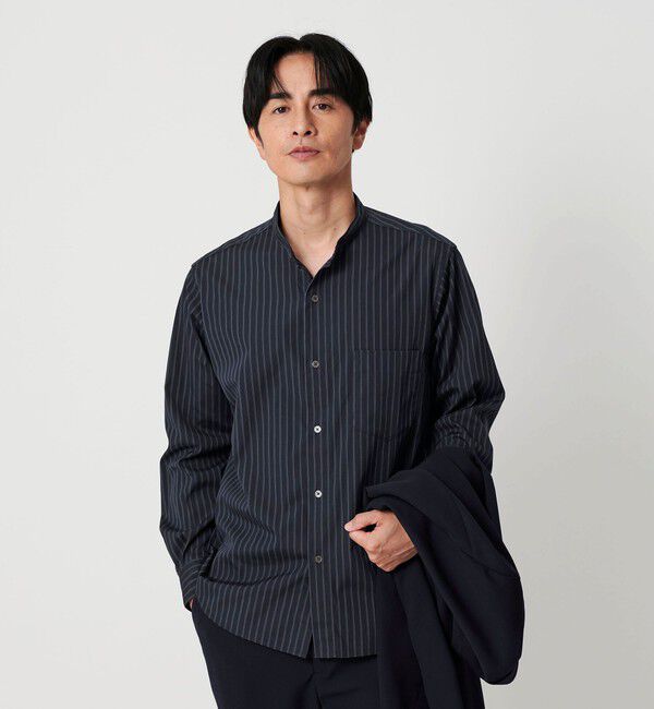 BEAUTY&YOUTH UNITED ARROWS「70/2 ブロード バンドカラー  シャツ REGULAR型」|シャツ・ブラウス|