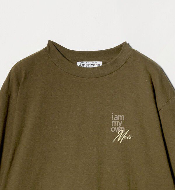 BEAUTY&YOUTH UNITED ARROWS「【別注】＜Americana＞ロゴロングスリーブTシャツ」|Tシャツ・カットソー|