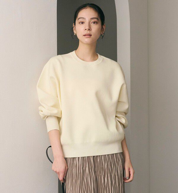 BEAUTY&YOUTH UNITED ARROWS「ポリエステルブレンド ミラノリブ プルオーバー」|ニット・セーター|OFF WHITE