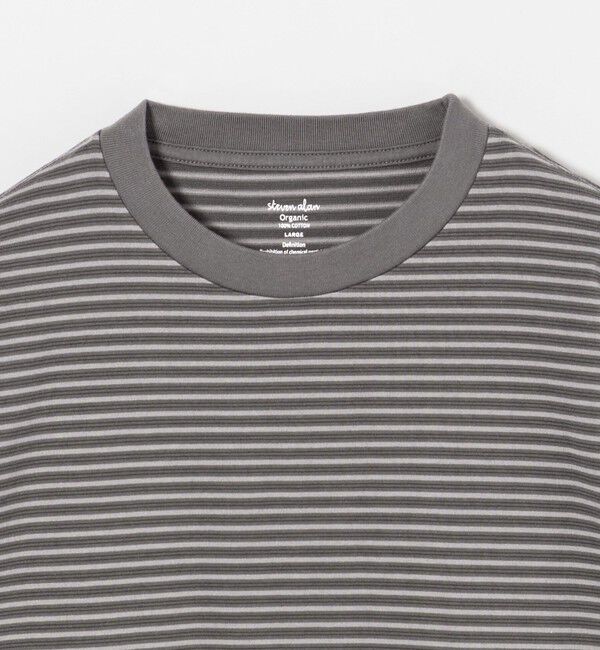 STEVEN ALAN「＜Steven Alan＞ オーガニックコットン アソート ボーダー ロングスリーブ Tシャツ BOLD」|Tシャツ・カットソー|