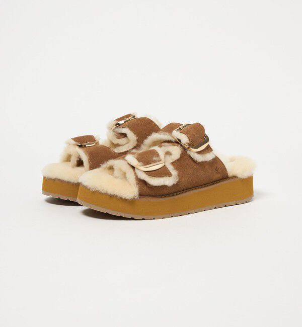 BEAUTY&YOUTH UNITED ARROWS「＜EMU Australia＞ムートン バックル サンダル」|サンダル|