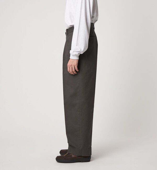 STEVEN ALAN「＜Steven Alan＞ ドリル インツープリーツ ドレス トラウザーズ」|チノ|