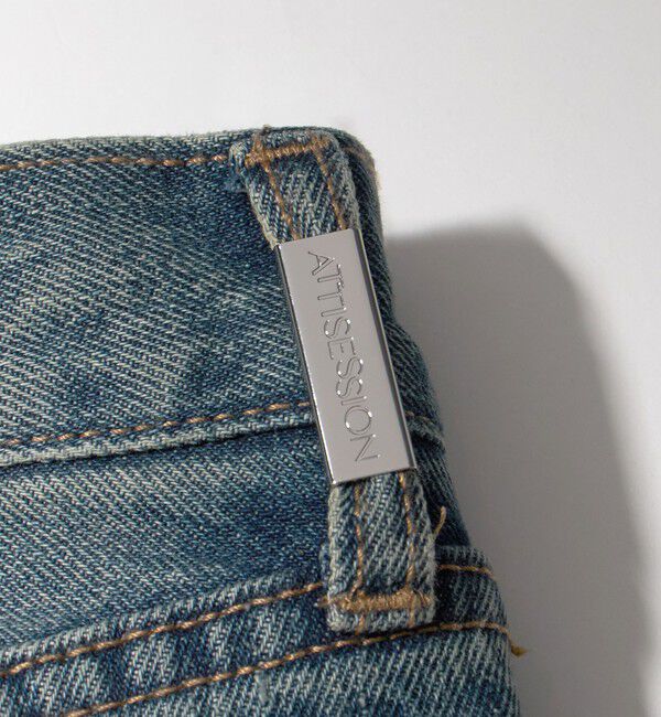 ATTISESSION「＜ATTISESSION＞スリム ストレート デニム パンツ」|デニム|