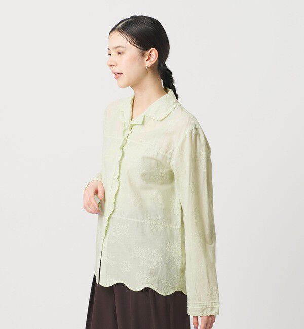 BEAUTY&YOUTH UNITED ARROWS「エンブロイダリー オープンカラーシャツ」|シャツ・ブラウス|