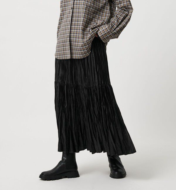 BEAUTY&YOUTH UNITED ARROWS「ポリエステル チンツプリーツ スカート」|スカート|