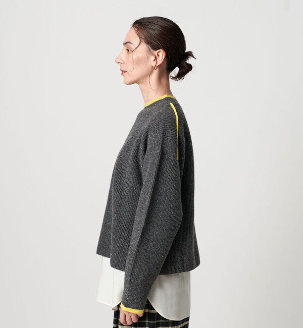 BEAUTY&YOUTH UNITED ARROWS「ネップカラーライン クルーネック ニットプルオーバー」|ニット・セーター|