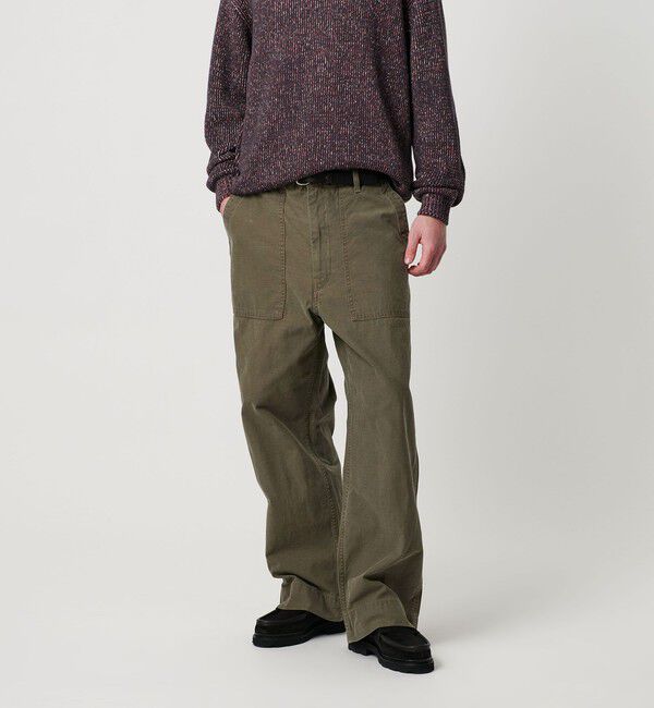 BEAUTY&YOUTH UNITED ARROWS「バック サテン ベイカー パンツ」|チノ|