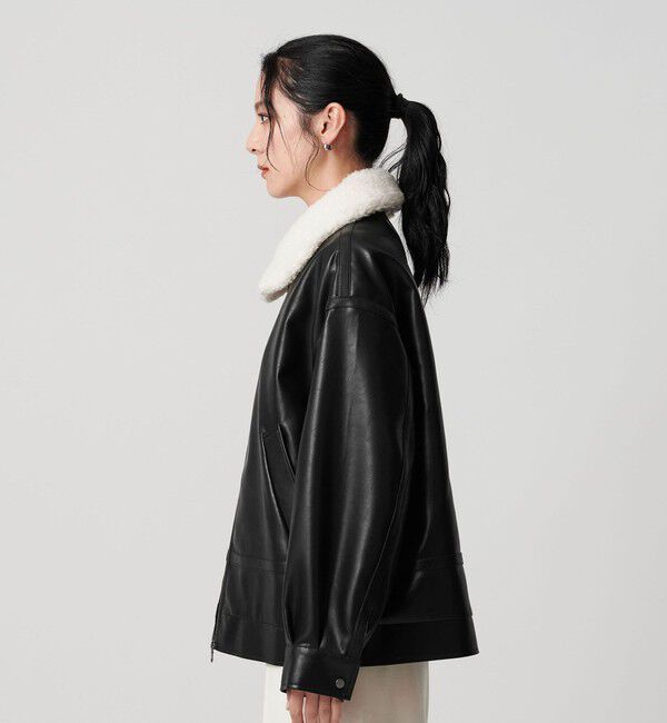 BEAUTY&YOUTH UNITED ARROWS「【WEB限定】レザーライク 2WAYブルゾン」|ブルゾン・スタジャン|