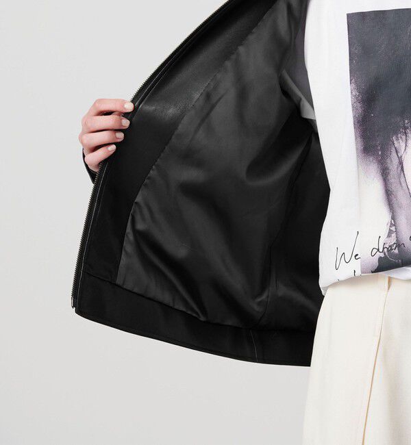 BEAUTY&YOUTH UNITED ARROWS「【WEB限定】レザーライク 2WAYブルゾン」|ブルゾン・スタジャン|