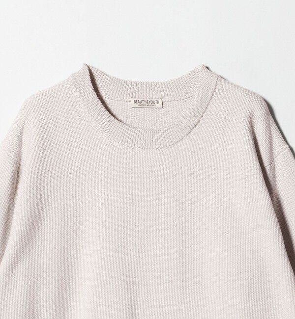 BEAUTY&YOUTH UNITED ARROWS「ガスコットン リンクス クルーネック ニット」|ニット・セーター|