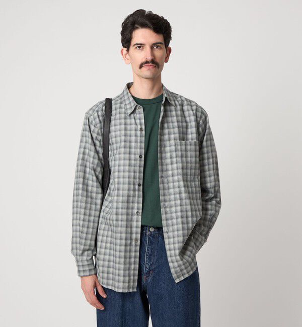 STEVEN ALAN「＜Steven Alan＞ ネル  オンブレー チェック レギュラーカラー シャツ NARROW」|シャツ・ブラウス|