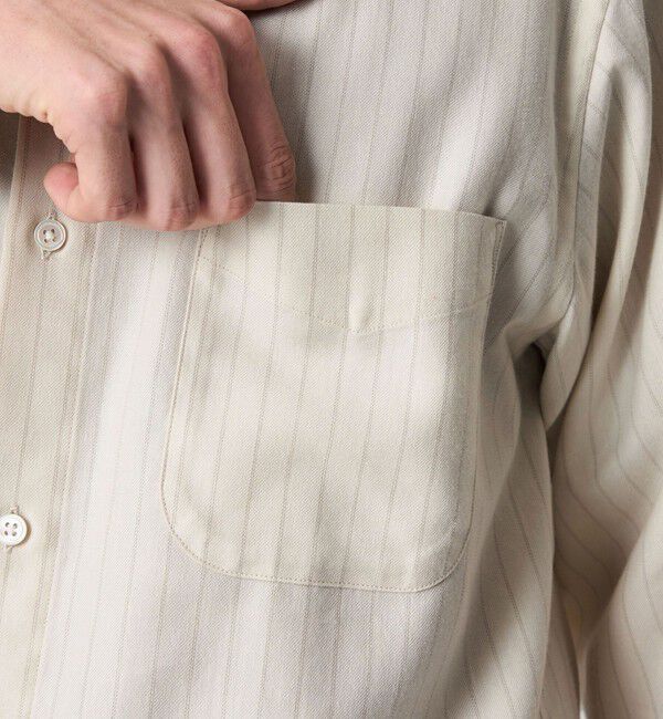 STEVEN ALAN「＜Steven Alan＞ ネル  ストライプ レギュラーカラー シャツ NARROW」|シャツ・ブラウス|