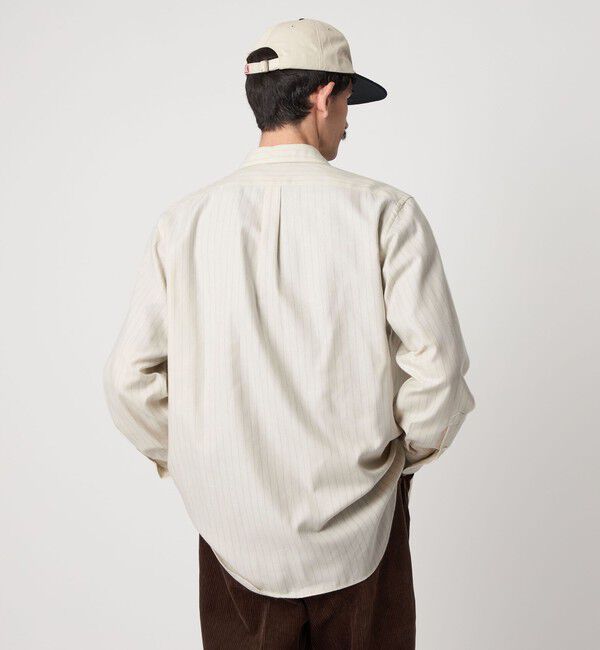 STEVEN ALAN「＜Steven Alan＞ ネル  ストライプ レギュラーカラー シャツ NARROW」|シャツ・ブラウス|