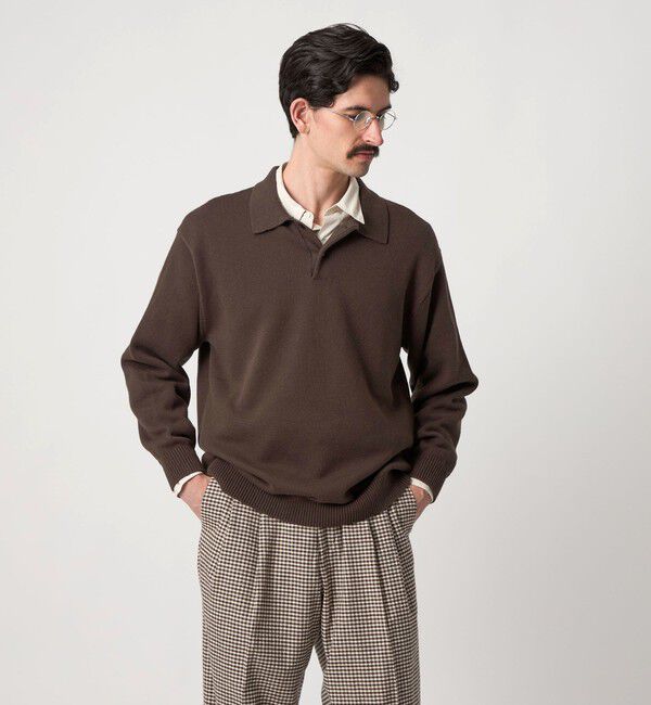 STEVEN ALAN「＜Steven Alan＞ CTN/CA 2B ニット ポロシャツ」|ニット・セーター|