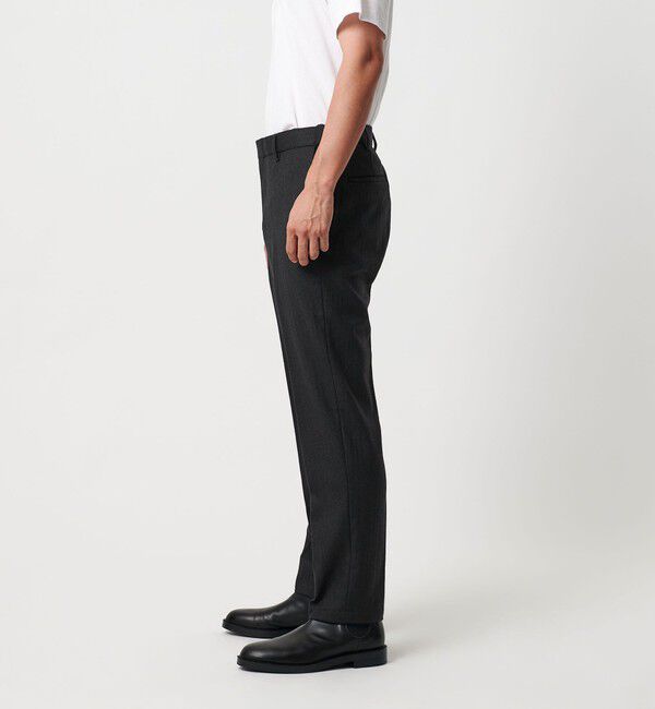 BEAUTY&YOUTH UNITED ARROWS「ストレッチ サキソニー ノープリーツ スリムパンツ セットアップ対応」|チノ|