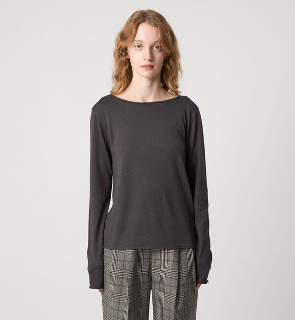 STEVEN ALAN「＜Steven Alan＞コットン カシミヤ カットオフ プルオーバー」|Tシャツ・カットソー|