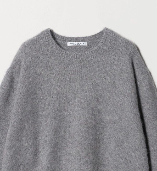 BEAUTY&YOUTH UNITED ARROWS「フォックスカシミヤブレンド クルーネックニットプルオーバー」|ニット・セーター|