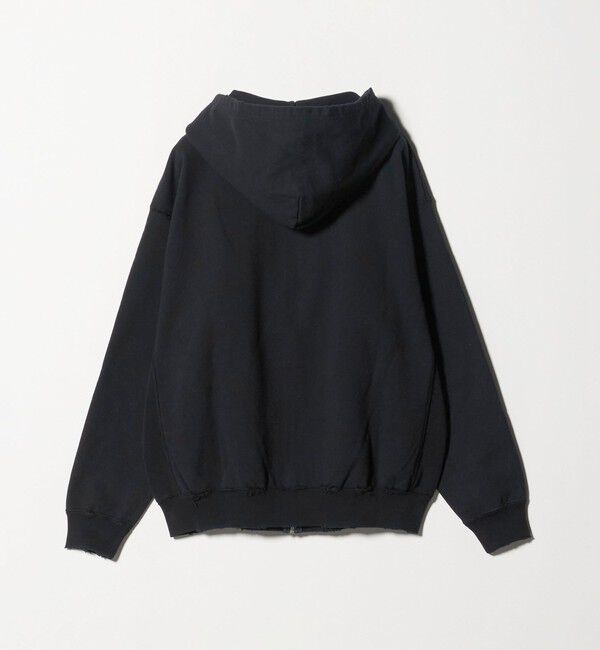 BEAUTY&YOUTH UNITED ARROWS「クラッシュ スウェット ジップ フーディ」|パーカー|