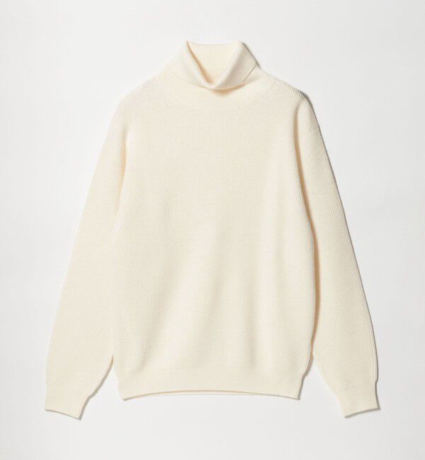 BEAUTY&YOUTH UNITED ARROWS「【WEB限定 WARDROBE SMART】マシーンウォッシャブル ウールミックス アゼ タートルネック」|ニット・セーター|