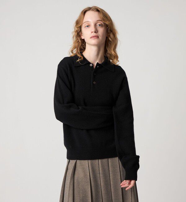 STEVEN ALAN「＜Steven Alan＞ウール カシミヤ ポロニット」|ニット・セーター|