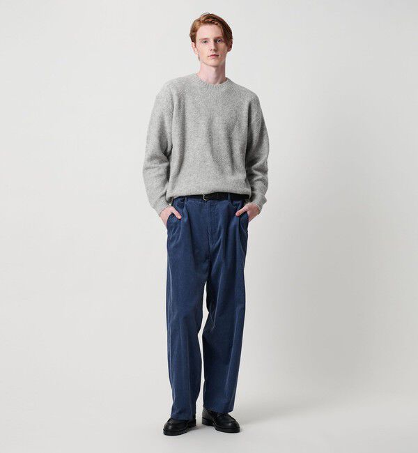 BEAUTY&YOUTH UNITED ARROWS「クリンプ コットンウール クルーネック ニット」|ニット・セーター|