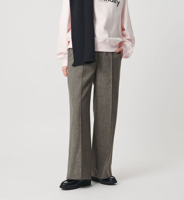 BEAUTY&YOUTH UNITED ARROWS「毛ポリエステル フランネルパンツ」|スラックス|MD.GRAY