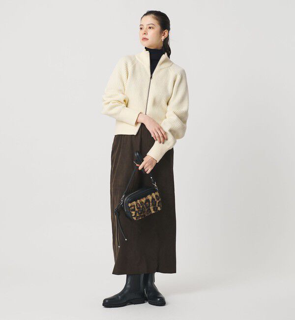 BEAUTY&YOUTH UNITED ARROWS「ウールブレンドアゼ ジップショートカーディガン」|カーディガン|