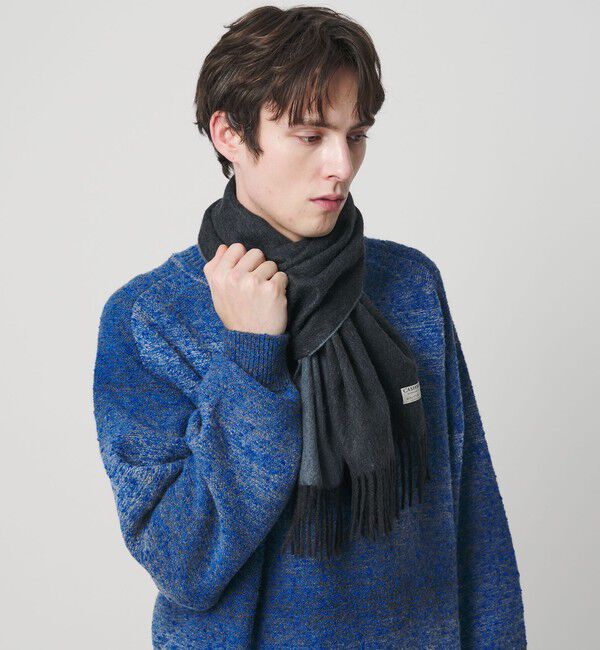 BEAUTY&YOUTH UNITED ARROWS「カシミヤ リバーシブル マフラー」|マフラー|BLACK