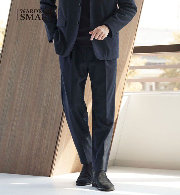 BEAUTY&YOUTH UNITED ARROWS「【WEB限定 WARDROBE SMART】ニットフランネル リラックス セットアップ/ジャケット＆イージーパンツ」|スーツ|