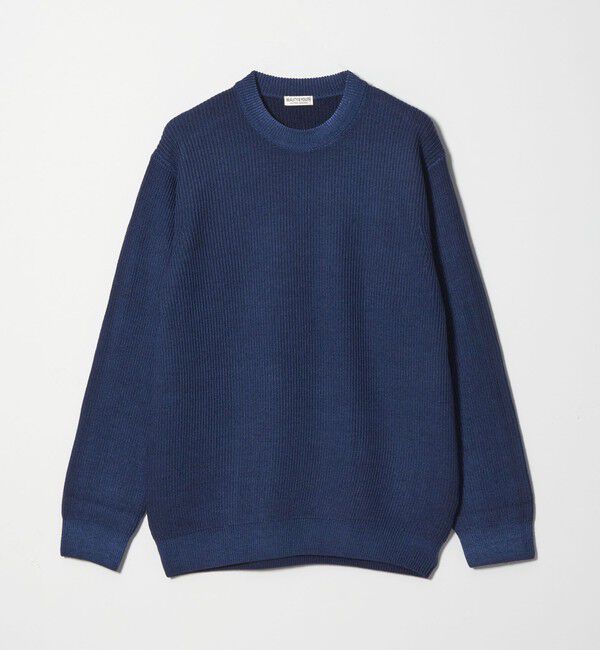 BEAUTY&YOUTH UNITED ARROWS「フェード アゼ クルーネック ニット 手洗い可能」|ニット・セーター|