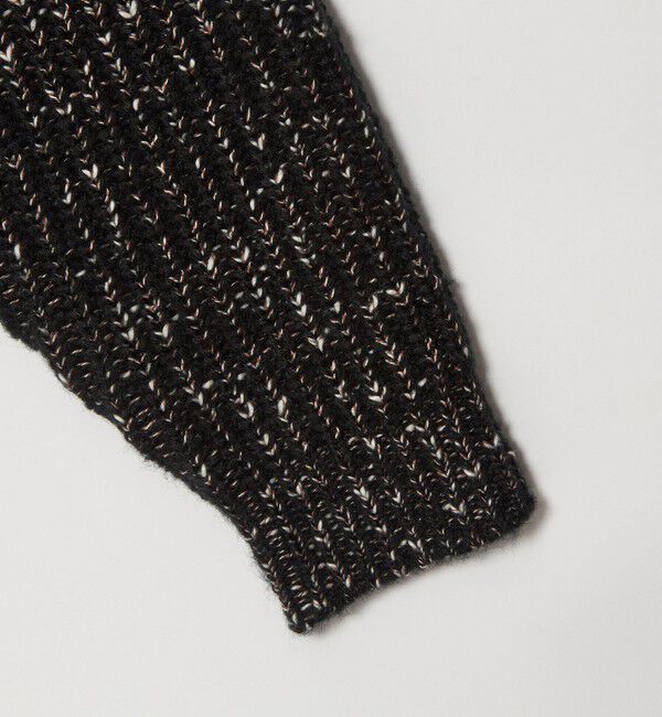 MONKEY TIME「スラブ クルーネック ジップ カーディガン」|カーディガン|