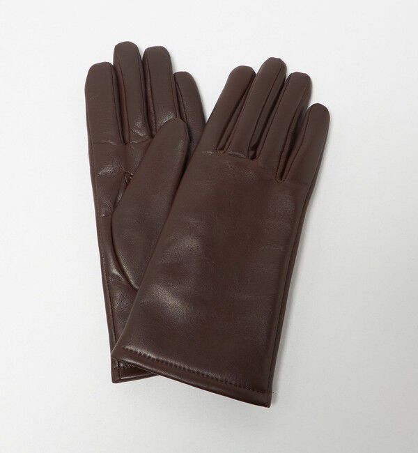 STEVEN ALAN「＜Steven Alan＞レザー カシミヤライニング グローブ」|手袋|DK.BROWN
