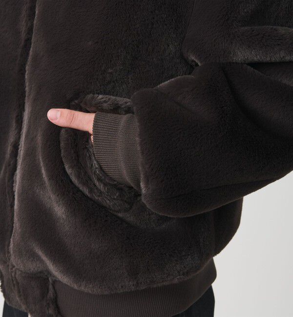 MONKEY TIME「ファーライク ミリタリー ブルゾン」|その他|