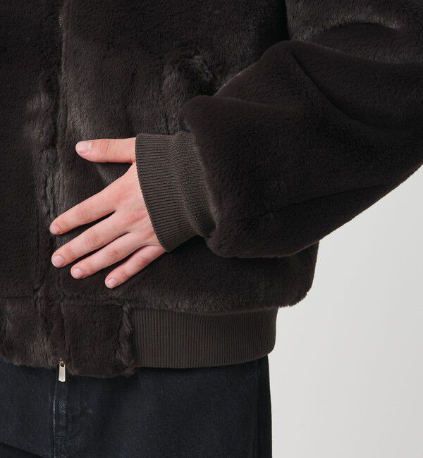 MONKEY TIME「ファーライク ミリタリー ブルゾン」|その他|