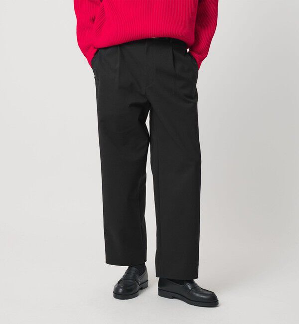 BEAUTY&YOUTH UNITED ARROWS「PROCO 1プリーツ ワイドテーパードパンツ NO.9」|チノ|