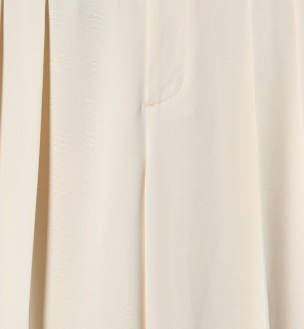 BEAUTY&YOUTH UNITED ARROWS「ポリエステル ドレープ 2タック ワイドパンツ ウォッシャブル」|チノ|