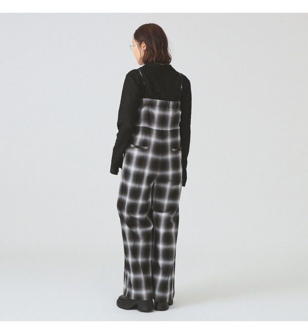 Ray BEAMS 「チェック キャミソール サロペット」|オールインワン|