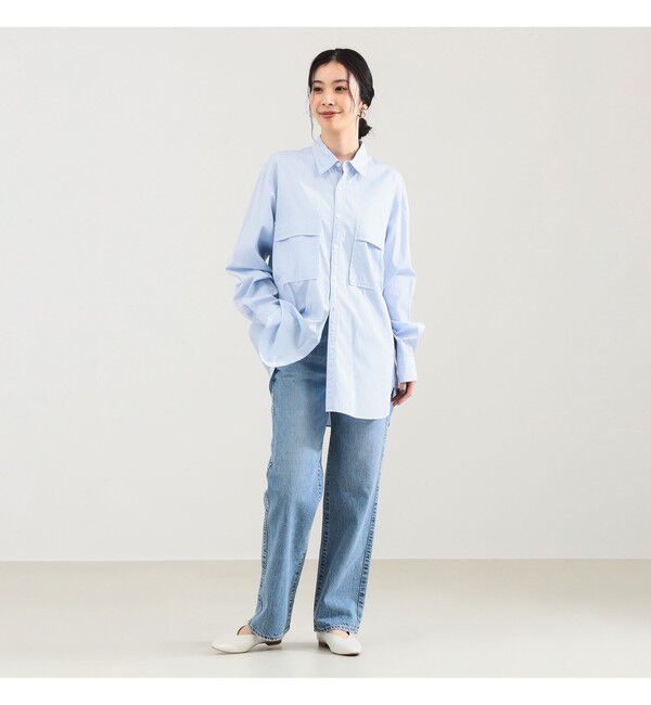 Demi-Luxe BEAMS 「【別注】:colon / スビンコットン ストライプ シャツ」|シャツ・ブラウス|