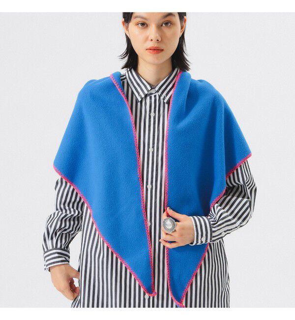 BEAMSBOY「【別注】INFIELDER DESIGN / フリース マフラー」|マフラー|BLUE