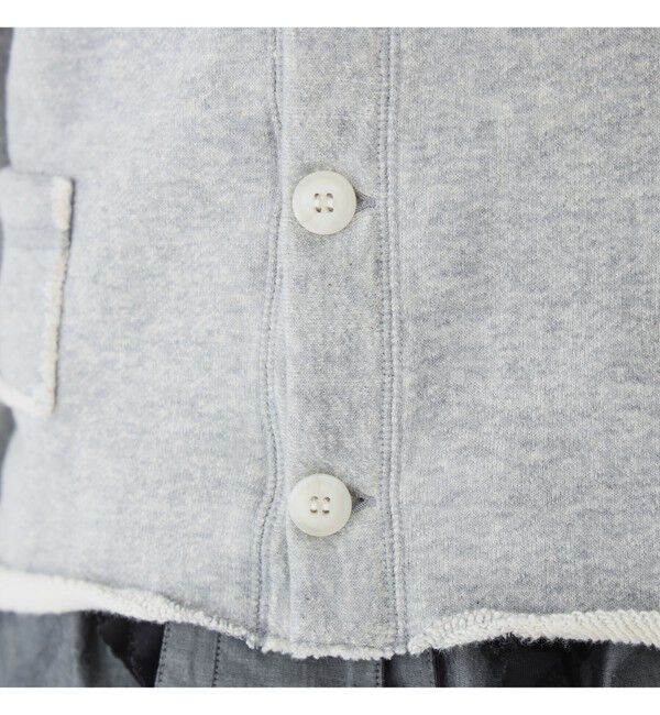 BEAMSBOY「maturely / カット オフ ジャージー カーディガン」|スウェット・ジャージ|