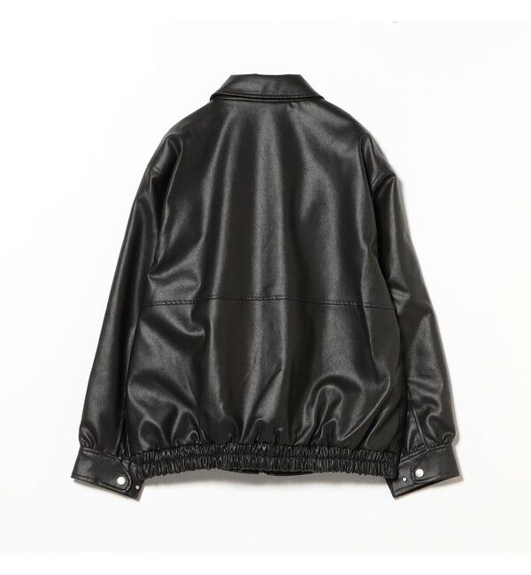 Ray BEAMS 「フェイクレザー フライト ジャケット」|ブルゾン・スタジャン|