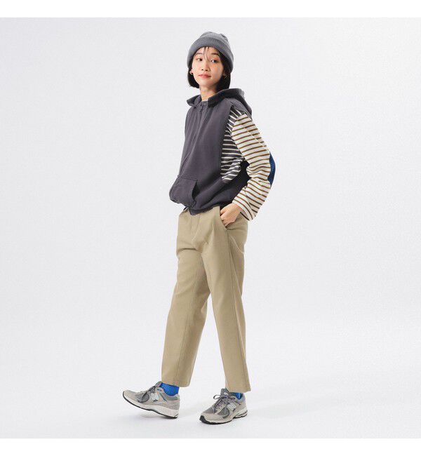 BEAMSBOY「スウェット フルジップ パーカー ノースリーブ」|ベスト・ジレ|