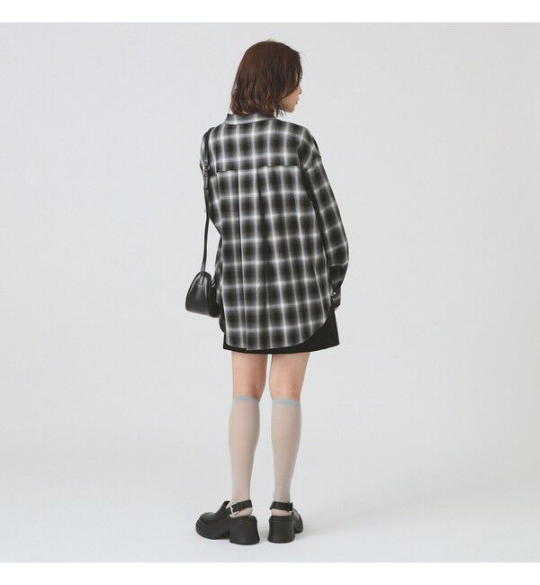Ray BEAMS 「オンブレチェック ビッグ シャツ」|シャツ・ブラウス|