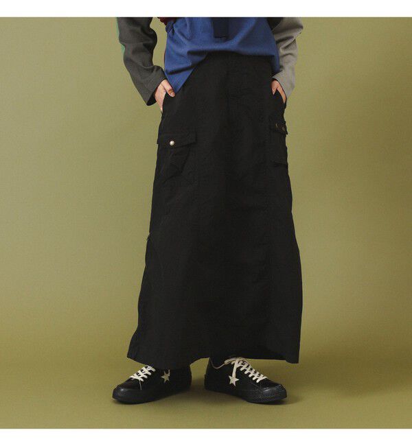 BEAMSBOY「コットン タイプライター ミリタリー スカート」|スカート|