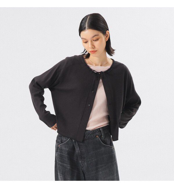 BEAMSBOY「ヘンリーネック レース カーディガン」|Tシャツ・カットソー|