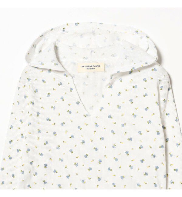 BEAMSBOY「フラワー サーマル パーカー」|Tシャツ・カットソー|