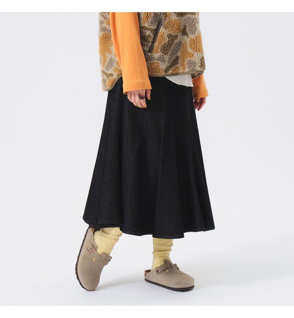 BEAMSBOY「デニム フレア スカート」|スカート|