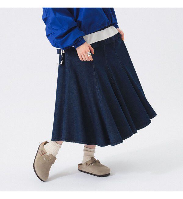 BEAMSBOY「デニム フレア スカート」|スカート|