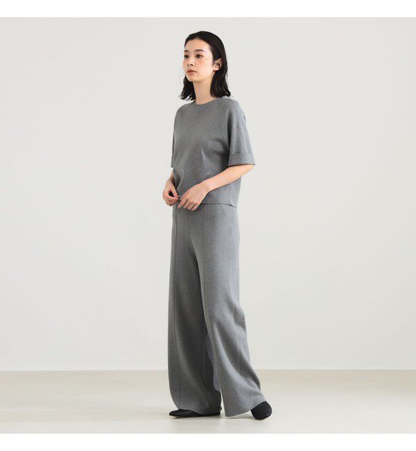 Demi-Luxe BEAMS 「AK+1 / スムース ニットパンツ」|チノ|