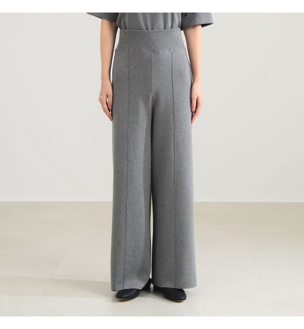 Demi-Luxe BEAMS 「AK+1 / スムース ニットパンツ」|チノ|